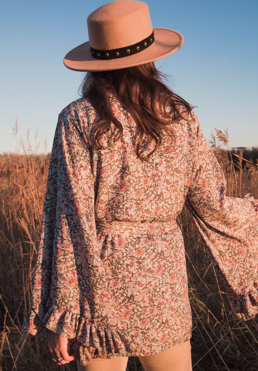 Short kimono turquoise Dandelie