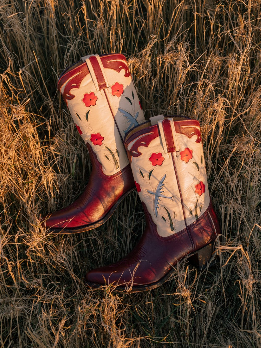 red cowboy boots