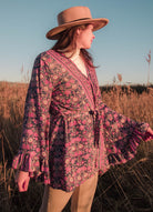 Short kimono violet Dandelie