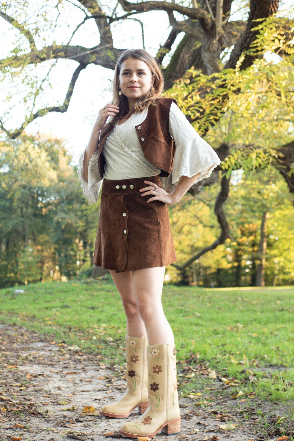 Vintage Leather Set brown